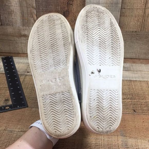 J/Slides NYC Gray Lace Up Sneakers Womens 7 Comfort Shoes Walking - Picture 12 of 13